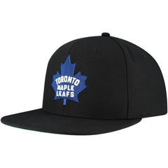 Toronto Maple Leafs Mitchell & Ness Core Top Spot Snapback Hat - Black | US 201673344