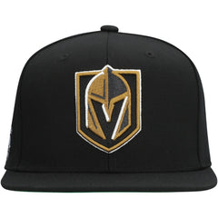 Vegas Golden Knights Mitchell & Ness Core Top Spot Snapback Hat - Black | US 201673346