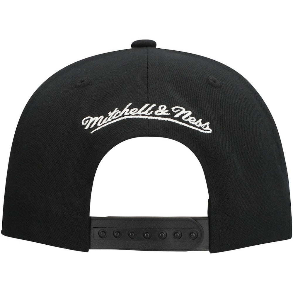 Vegas Golden Knights Mitchell & Ness Core Top Spot Snapback Hat - Black | US 201673346