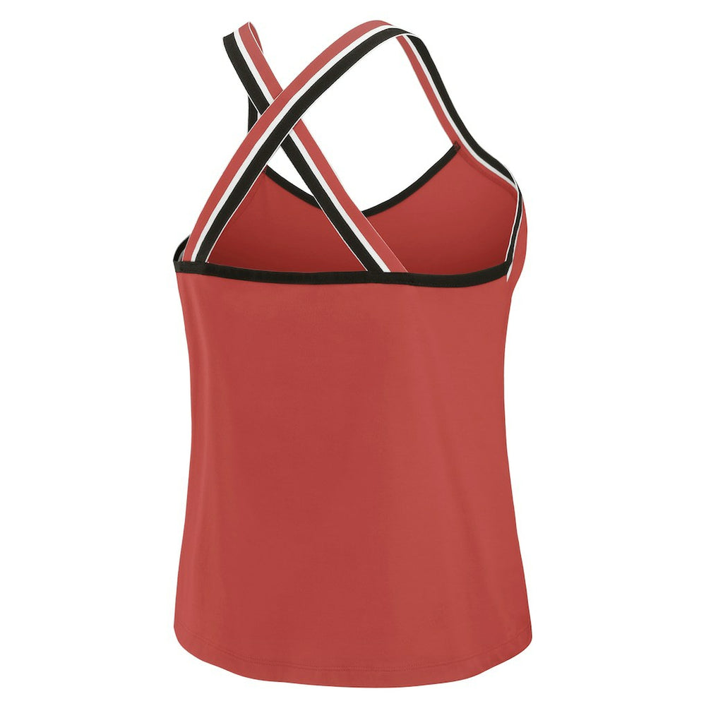 Atlanta Falcons WEAR by Erin Andrews Women's Cross Strap Tri-Blend Tank Top - Red Tops