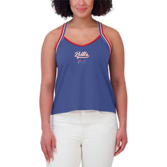 Buffalo Bills WEAR by Erin Andrews Women's Cross Strap Tri-Blend Tank Top - Royal Tops