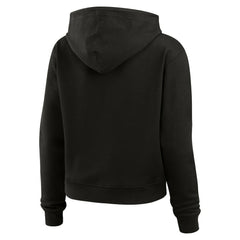 Kansas City Chiefs WEAR by Erin Andrews Women's Waffle-Knit Pullover Hoodie - Black Hoodies
