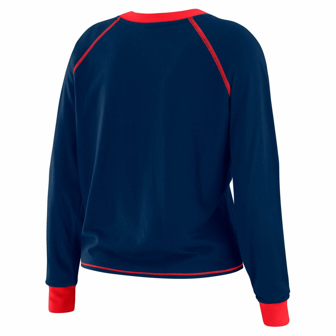 New York Giants WEAR by Erin Andrews Women's Tie-Front Long Sleeve T-Shirt - Royal T-shirts