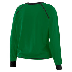 New York Jets WEAR by Erin Andrews Women's Tie-Front Long Sleeve T-Shirt - Green T-shirts