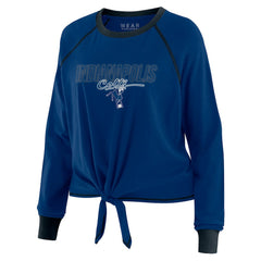 Indianapolis Colts WEAR by Erin Andrews Women's Tie-Front Long Sleeve T-Shirt - Royal T-shirts