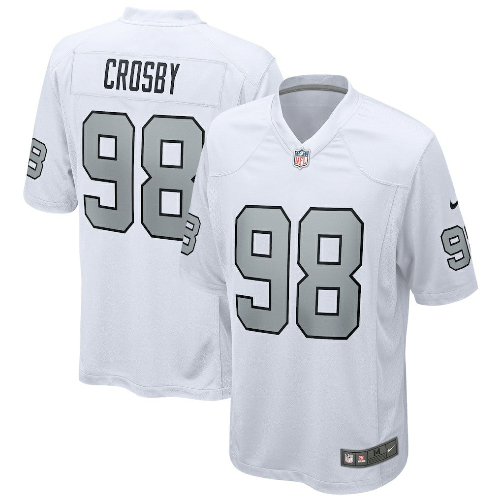 Maxx Crosby Las Vegas Raiders Alternate Game Jersey - White Jerseys