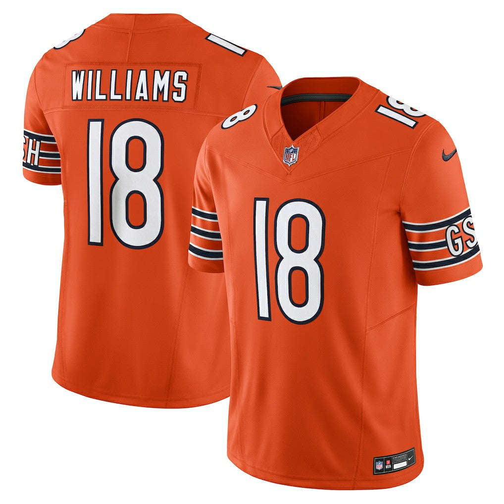 Caleb Williams Chicago Bears Vapor F.U.S.E. Limited Jersey - Orange Jerseys