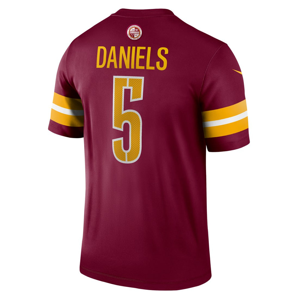 Jayden Daniels Washington Commanders Legend Player Performance Top - Burgundy Tops