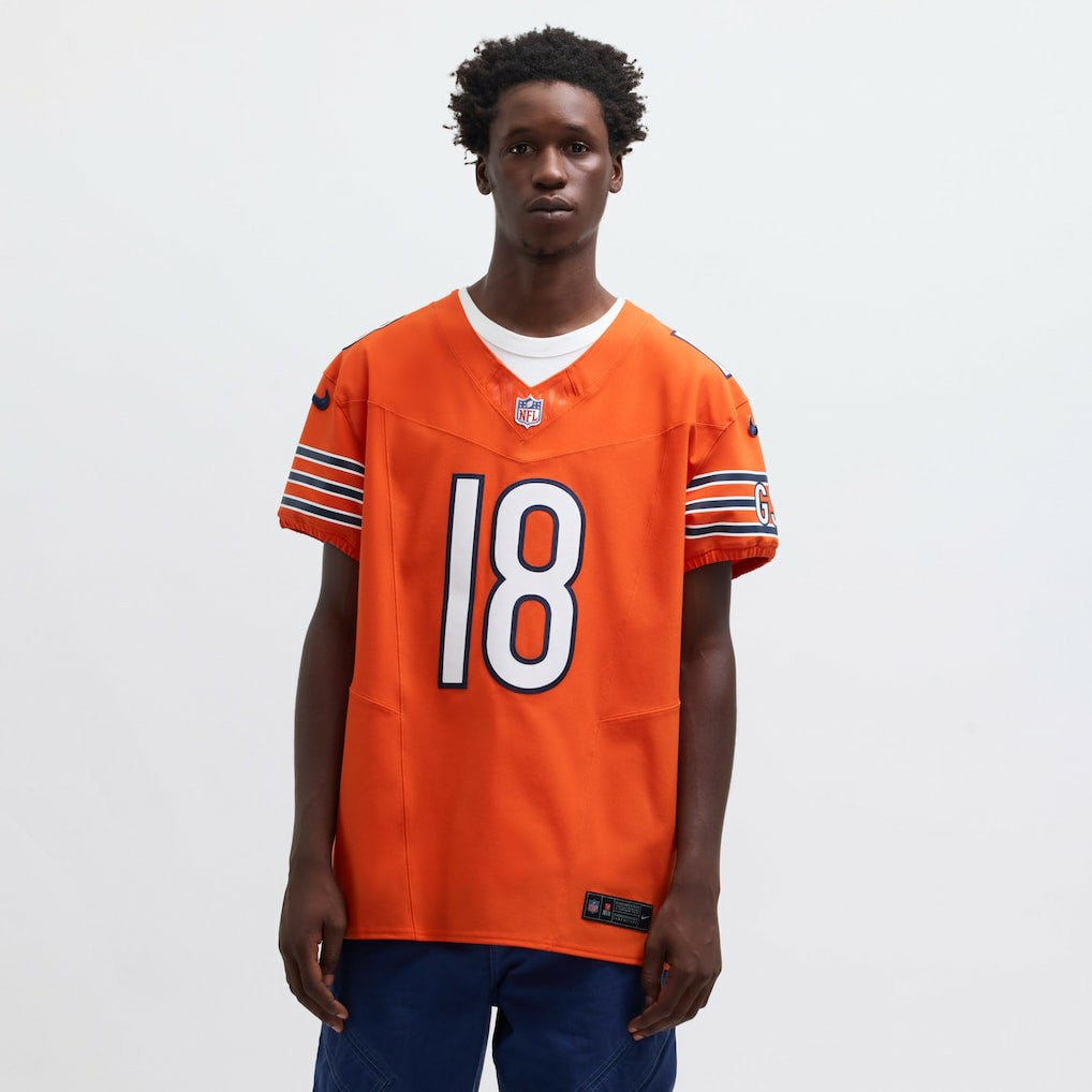 Caleb Williams Chicago Bears Alternate Vapor F.U.S.E. Elite Jersey - Orange Jerseys