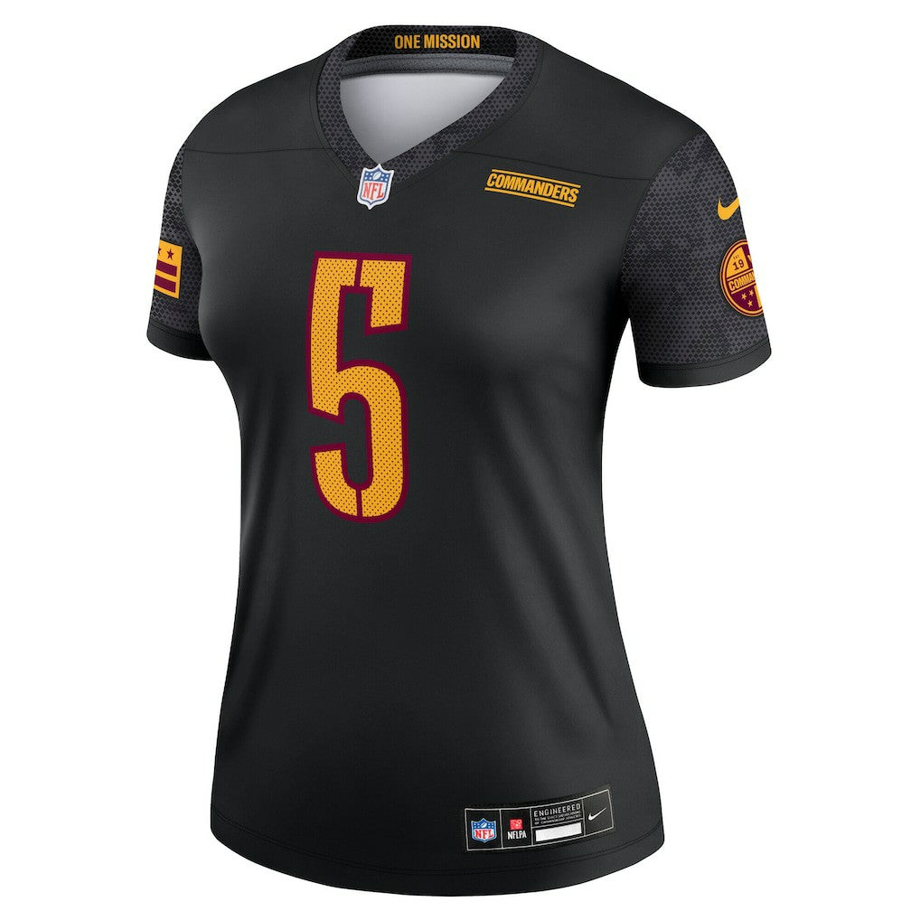 Jayden Daniels Washington Commanders Women's Legend Player Performance Top - Black Tops