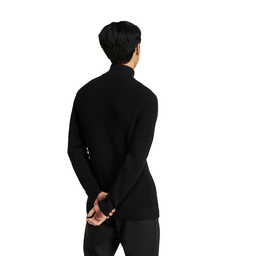 Germany National Team Originals 125th Anniversary Culturewear Half-Zip Rib-Knit Top Black - Adidas on sale