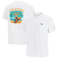 New England Patriots Sport Torchdown Graphic T-Shirt - White T-shirts