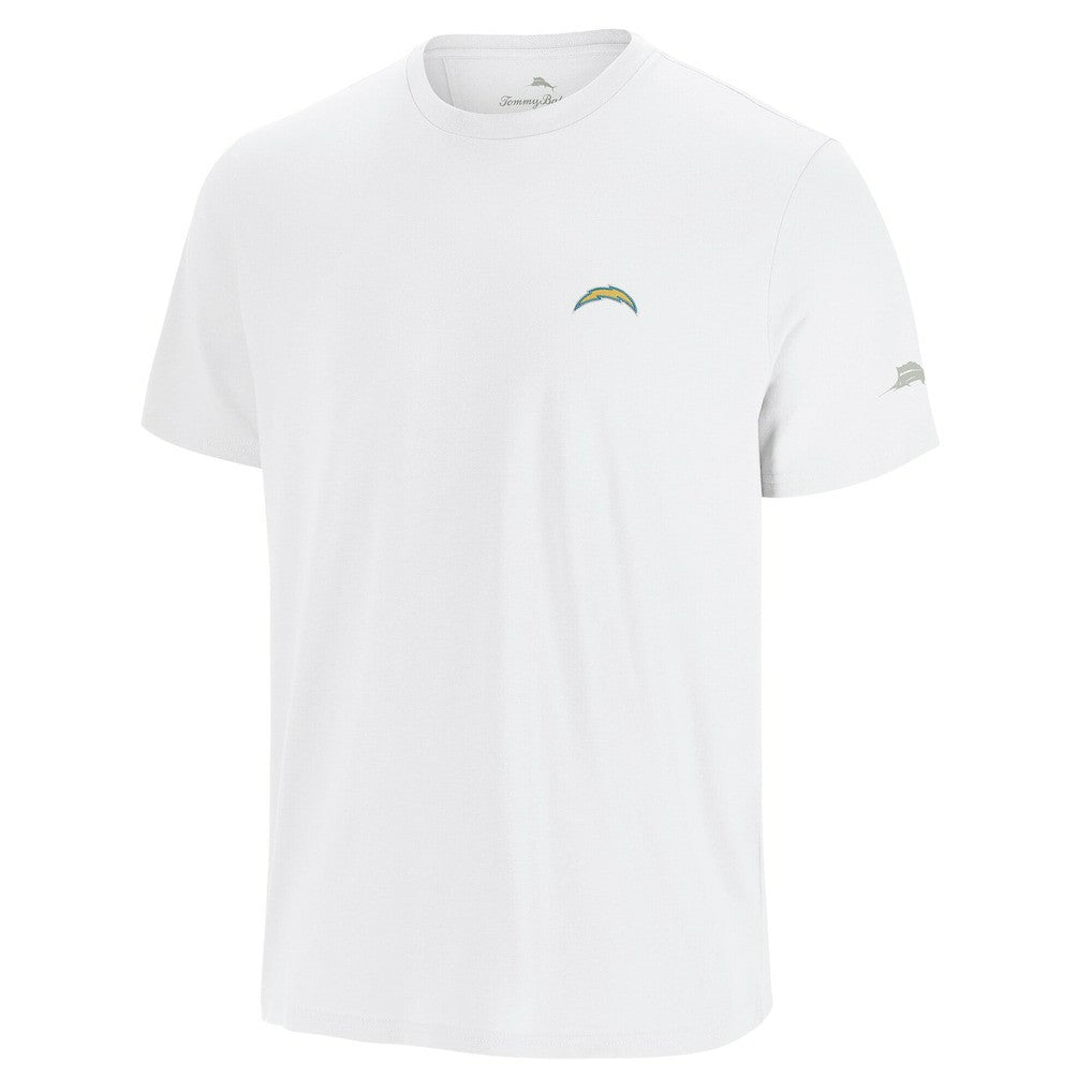 Los Angeles Chargers Sport Torchdown Graphic T-Shirt - White T-shirts