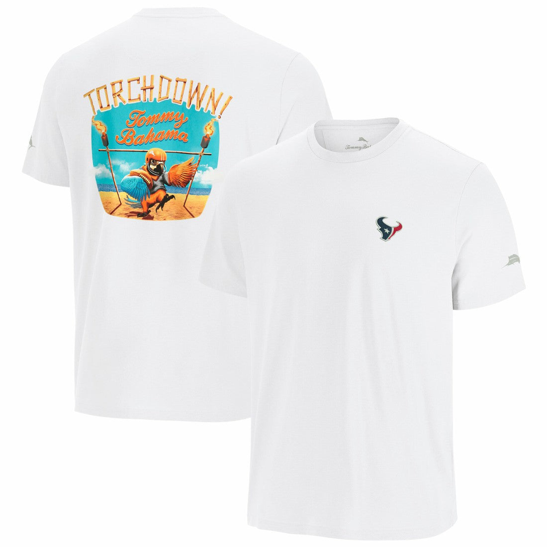 Houston Texans Sport Torchdown Graphic T-Shirt - White T-shirts