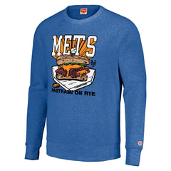 New York Mets MLB x Guy Fieri’s Flavortown Unisex Tri-Blend Pullover Sweatshirt - Royal Pullover