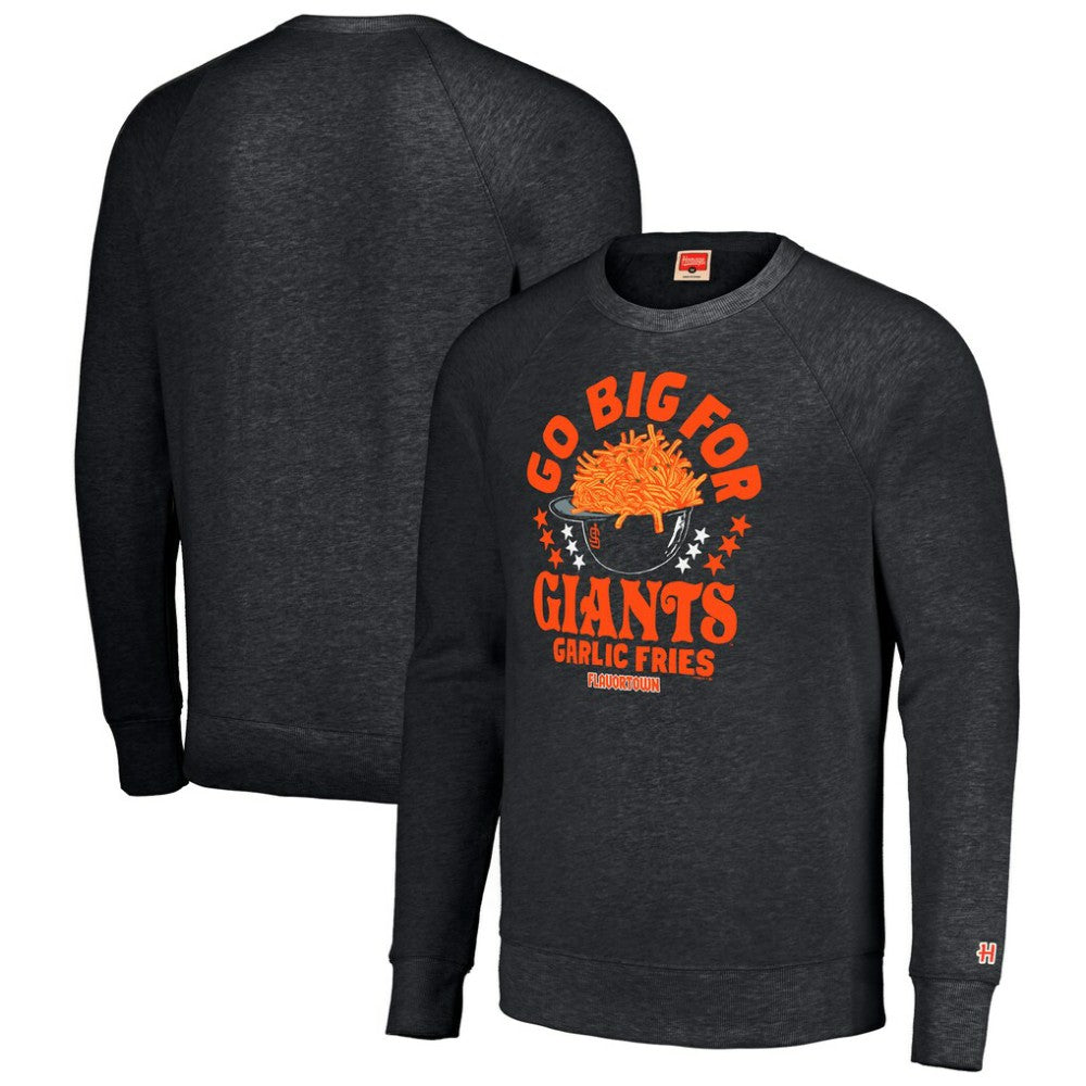 San Francisco Giants MLB x Guy Fieri’s Flavortown Unisex Tri-Blend Pullover Sweatshirt - Charcoal Pullover