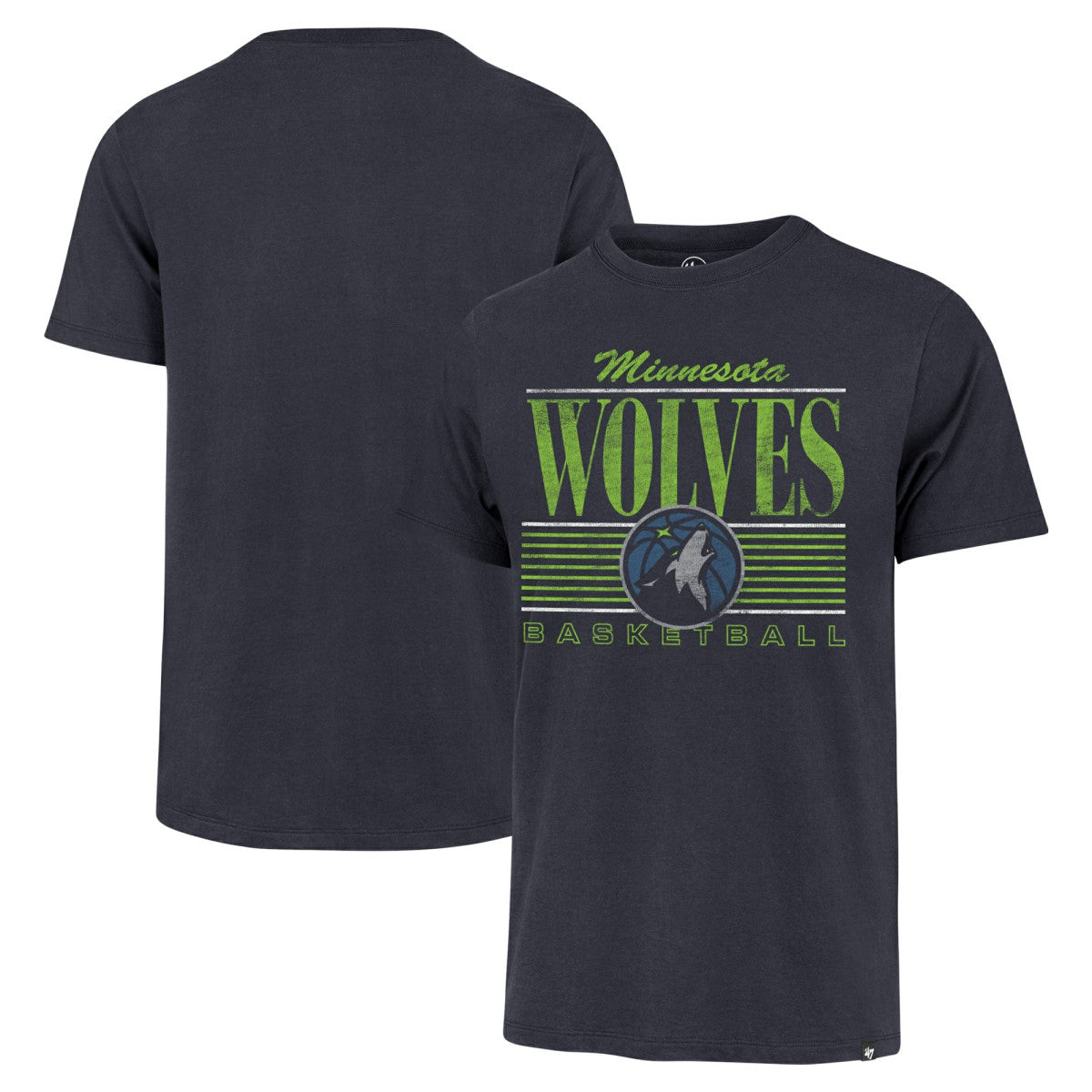 Minnesota Timberwolves '47 Remix Franklin T-Shirt Navy - 47 brand