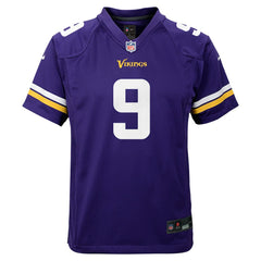 J.J. McCarthy Minnesota Vikings Youth Game Jersey - Purple Jerseys