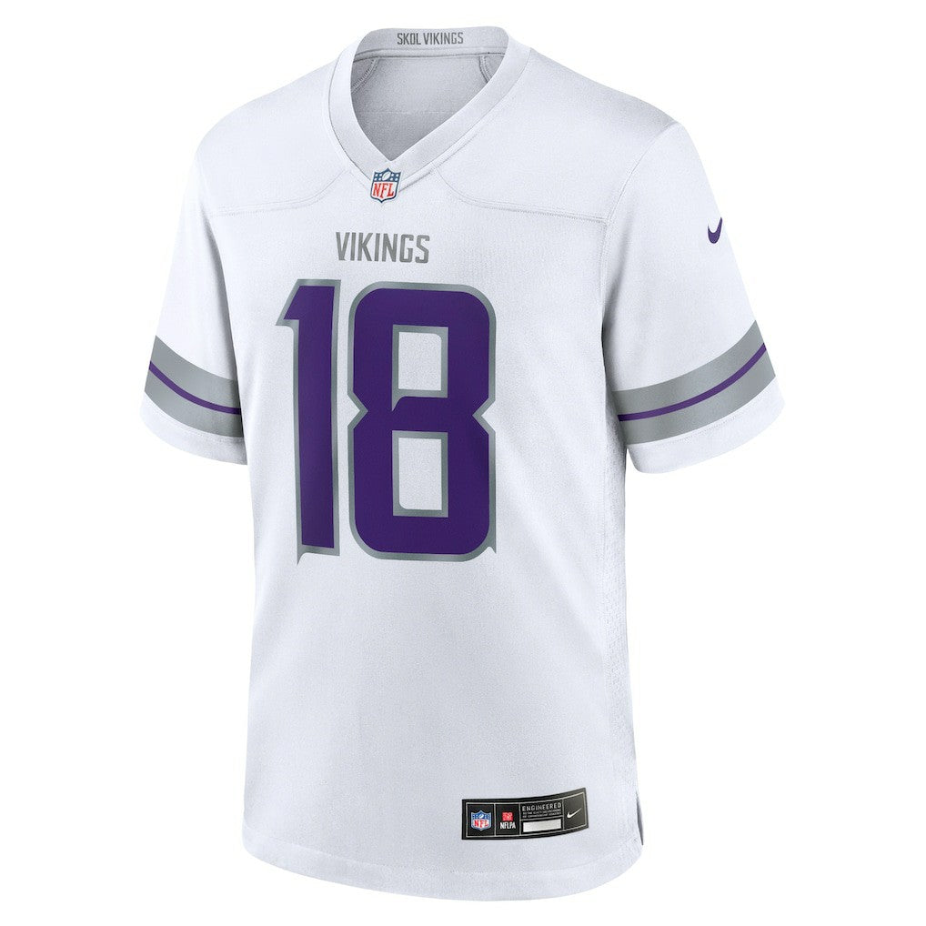 Justin Jefferson Minnesota Vikings Youth Game Jersey - White Jerseys