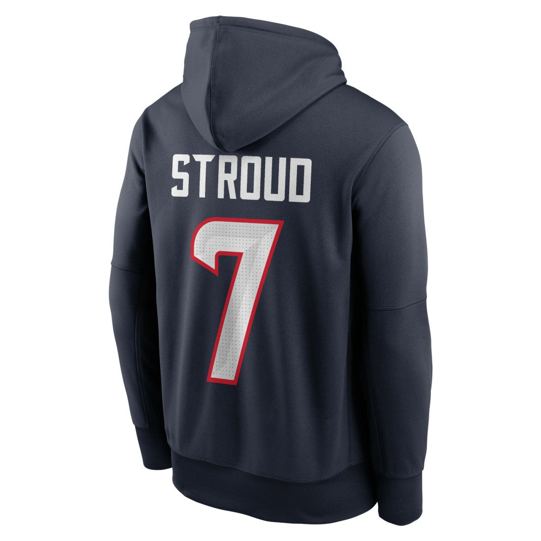 C.J. Stroud Houston Texans Player Name & Number Therma Hoodie - Navy Hoodies