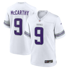 J.J. McCarthy Minnesota Vikings Alternate Game Player Jersey - White Jerseys