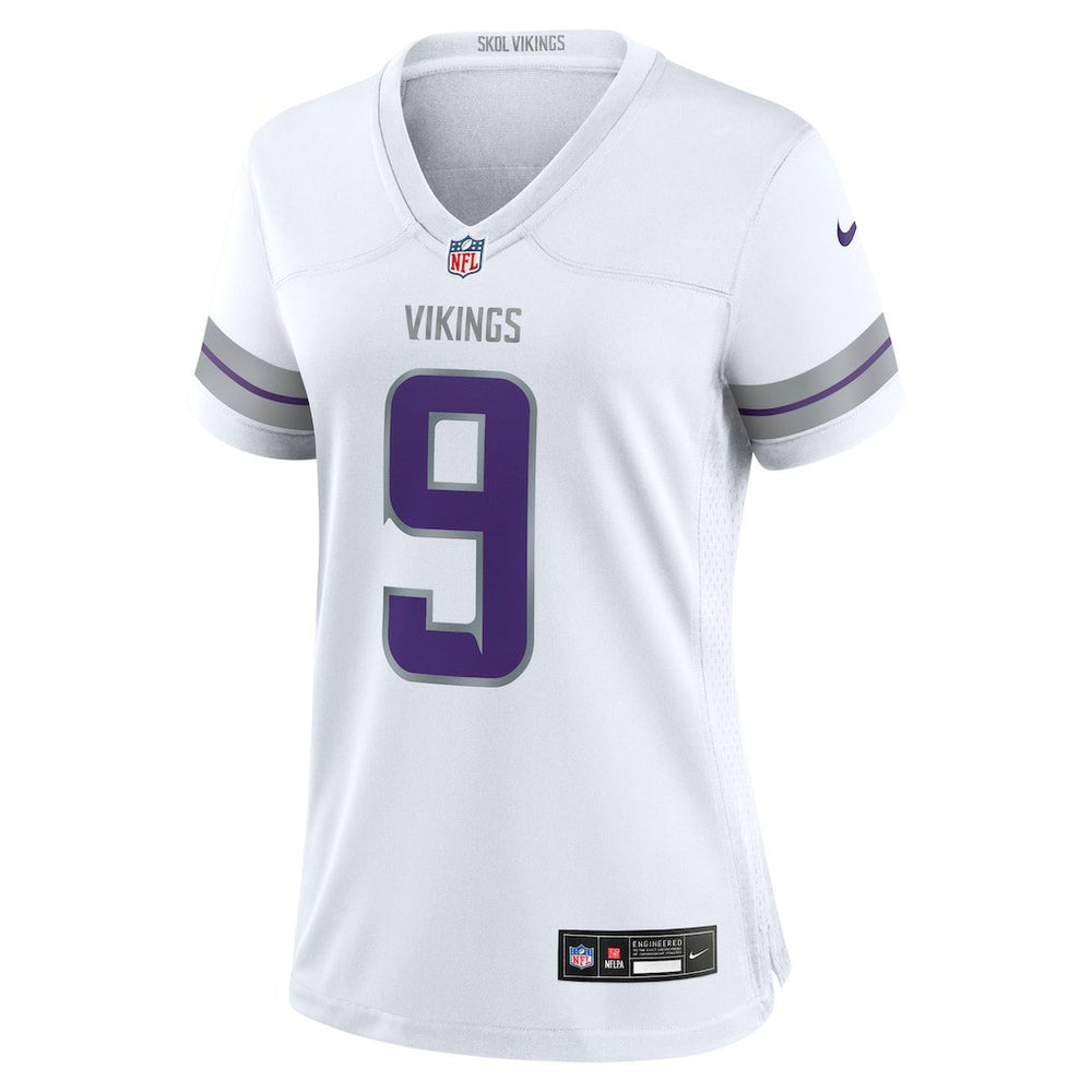 J.J. McCarthy Minnesota Vikings Women's Alternate Game Player Jersey - White Jerseys