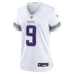 J.J. McCarthy Minnesota Vikings Women's Alternate Game Player Jersey - White Jerseys