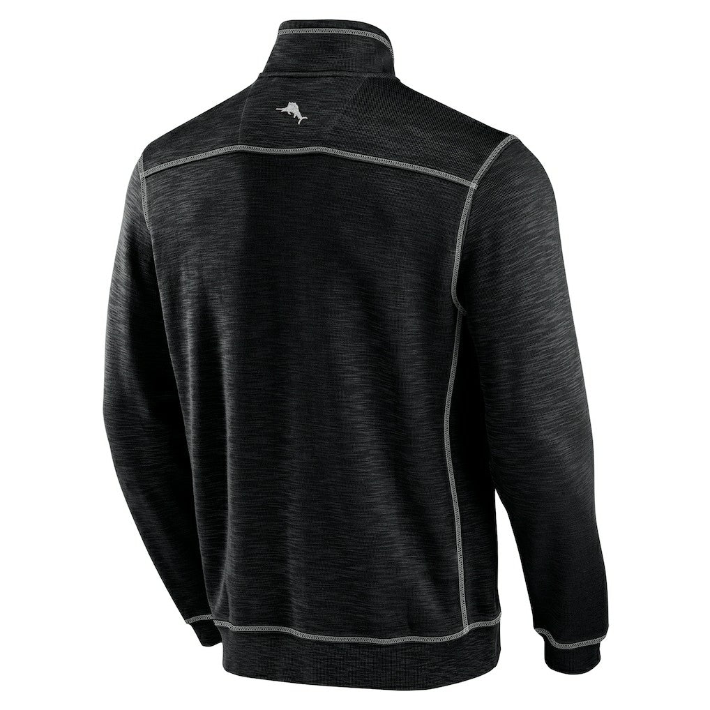 Miami Dolphins Big & Tall Tobago Bay Half-Zip Sweatshirt - Black Sweatshirts