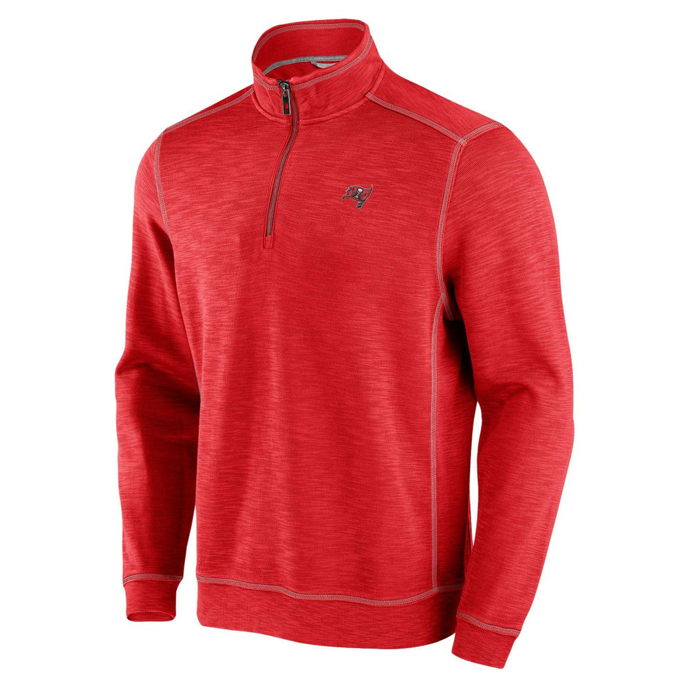 Tampa Bay Buccaneers Big & Tall Tobago Bay Half-Zip Sweatshirt - Red Sweatshirts