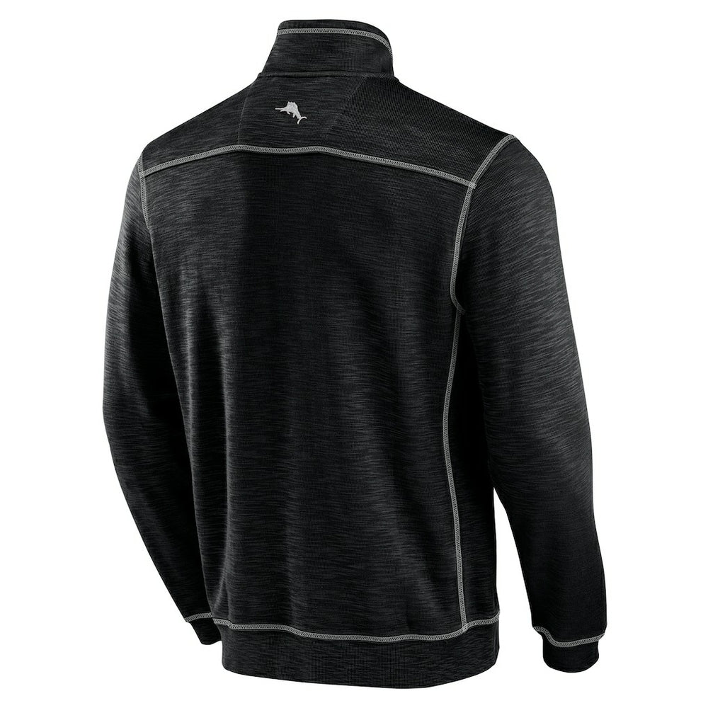 Miami Dolphins Tobago Bay Tri-Blend Half-Zip Sweatshirt - Black Sweatshirts