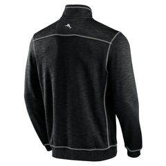 Miami Dolphins Tobago Bay Tri-Blend Half-Zip Sweatshirt - Black Sweatshirts