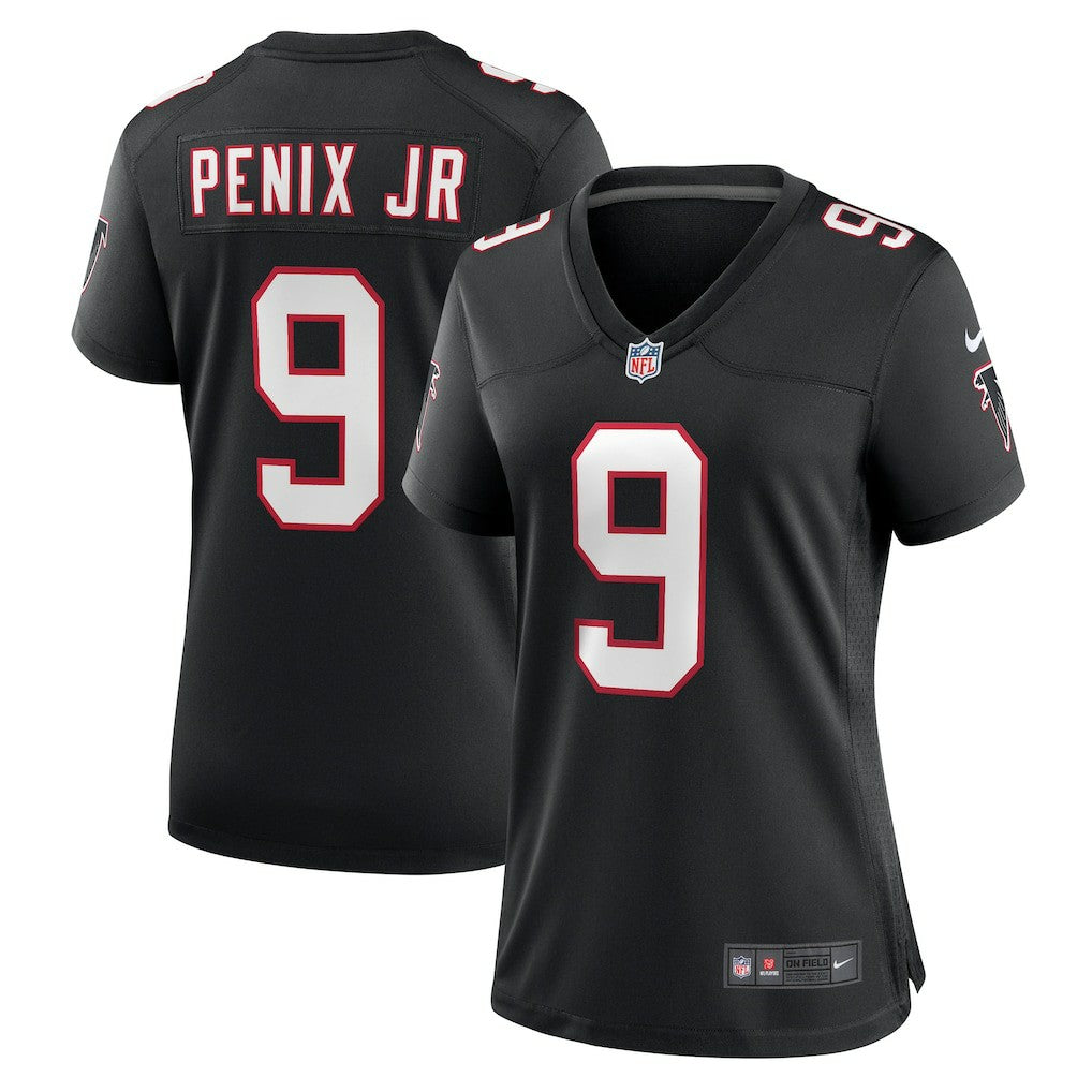 Michael Penix Jr. Atlanta Falcons Women's Alternate Game Jersey - Black Jerseys