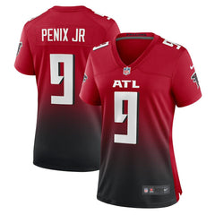 Michael Penix Jr. Atlanta Falcons Women's Alternate Game Jersey - Red Jerseys