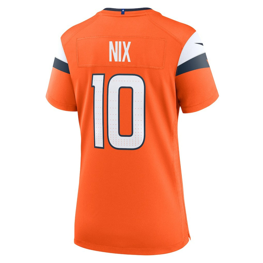 Bo Nix Denver Broncos Women's Game Jersey - Orange Jerseys