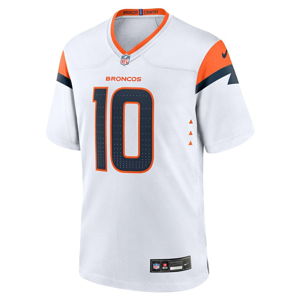 Bo Nix Denver Broncos Game Jersey - White Jerseys