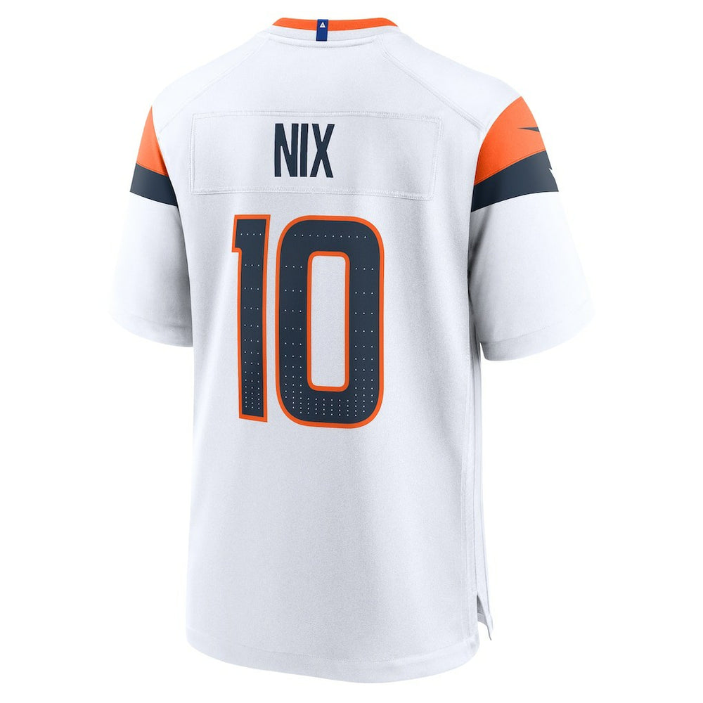 Bo Nix Denver Broncos Game Jersey - White Jerseys