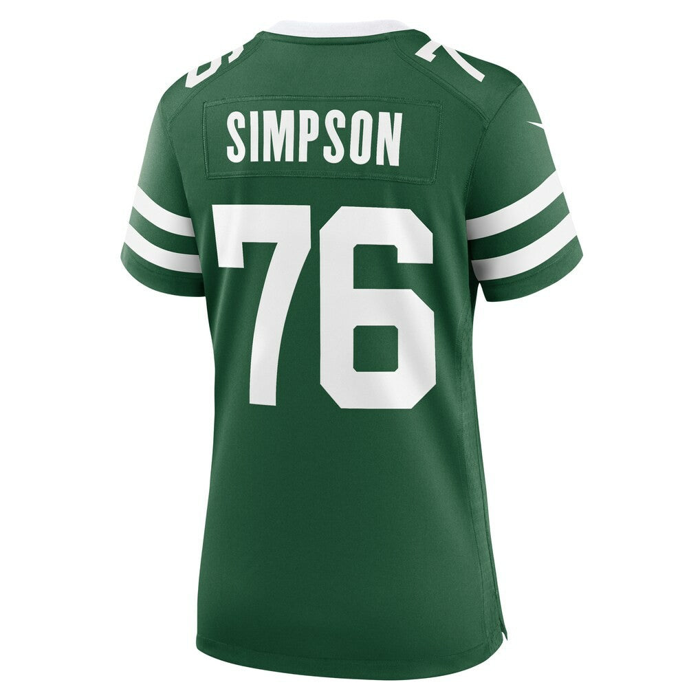 John Simpson New York Jets Women's Game Jersey - Legacy Green Jerseys