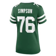 John Simpson New York Jets Women's Game Jersey - Legacy Green Jerseys