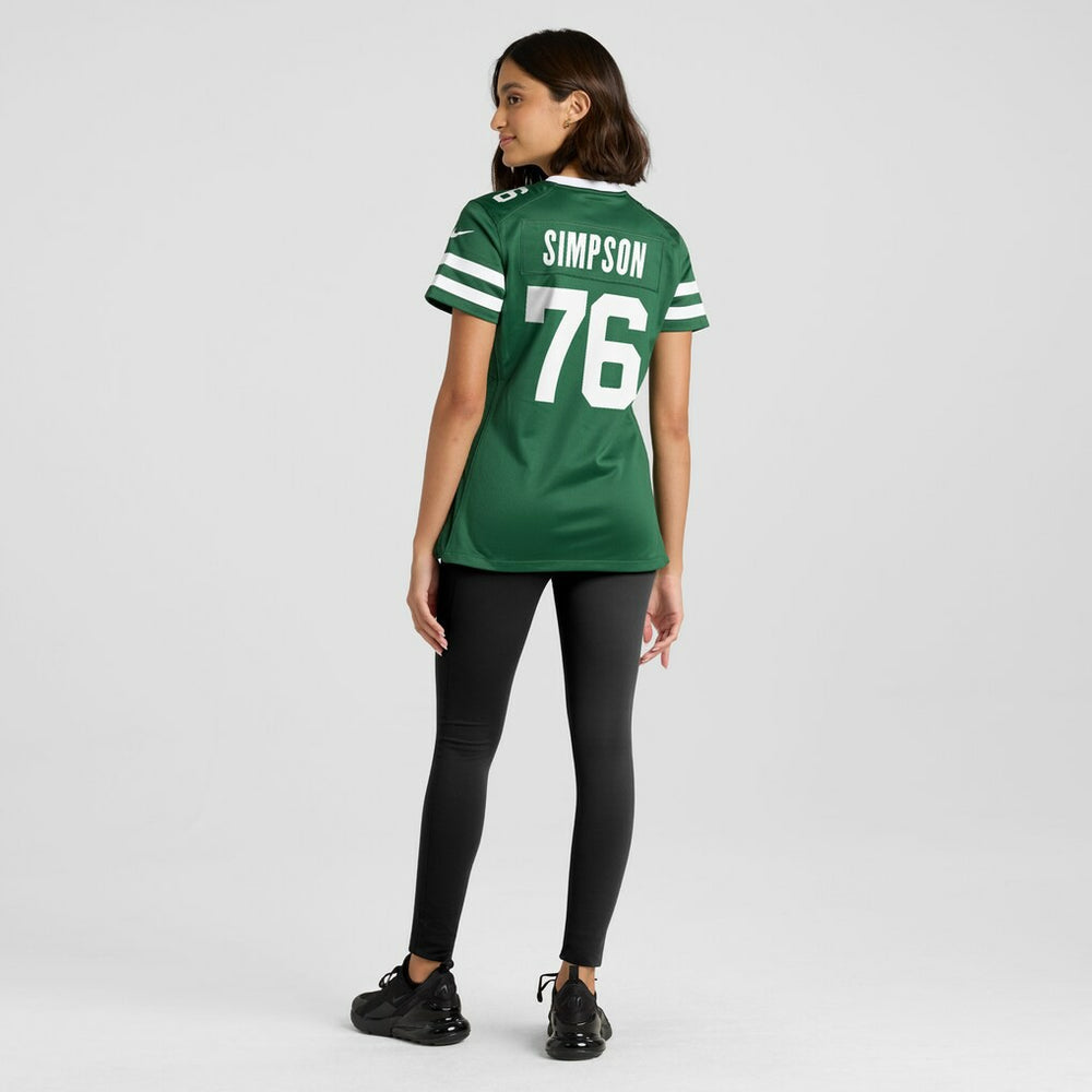 John Simpson New York Jets Women's Game Jersey - Legacy Green Jerseys