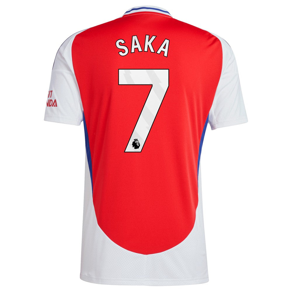Bukayo Saka Arsenal 2024/25 Home Replica Player Jersey – Red - Adidas