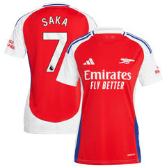 Bukayo Saka Arsenal Women's 2024/25 Home Replica Player Jersey – Red - Adidas online