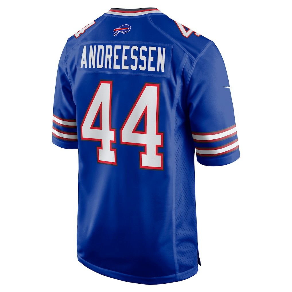 Joe Andreessen Buffalo Bills Game Jersey - Royal Jerseys