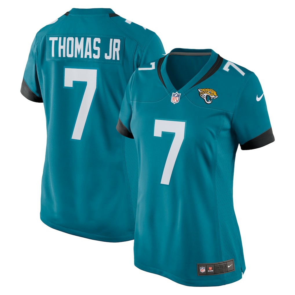 Brian Thomas Jr. Jacksonville Jaguars Women's Game Jersey - Teal Jerseys