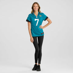Brian Thomas Jr. Jacksonville Jaguars Women's Game Jersey - Teal Jerseys