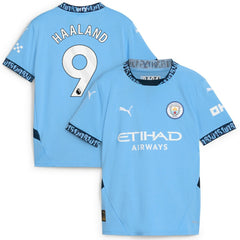 Erling Haaland Manchester City Youth 2024/25 Home Replica Player Jersey Light Blue - Puma for sale