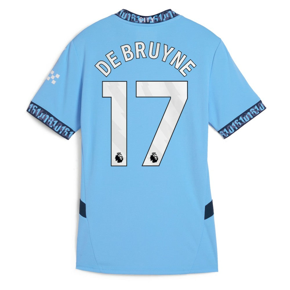 Kevin De Bruyne Manchester City Women's 2024/25 Home Replica Player Jersey Light Blue - Puma discount