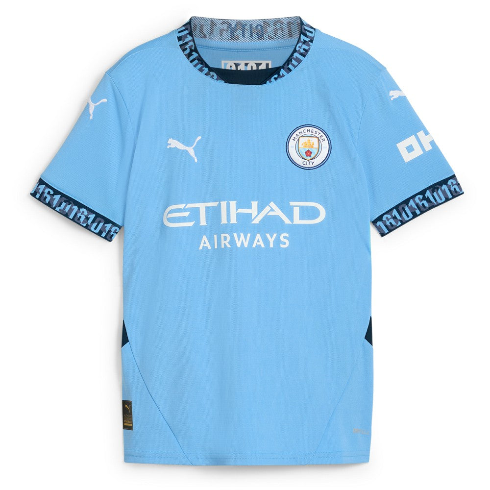Kevin De Bruyne Manchester City Youth 2024/25 Home Replica Player Jersey Light Blue - Puma cheap