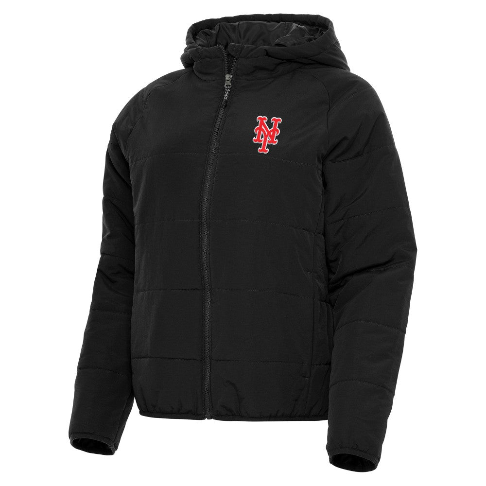 New York Mets Antigua Women's Universe Full-Zip Hoodie Jacket - Black Jackets
