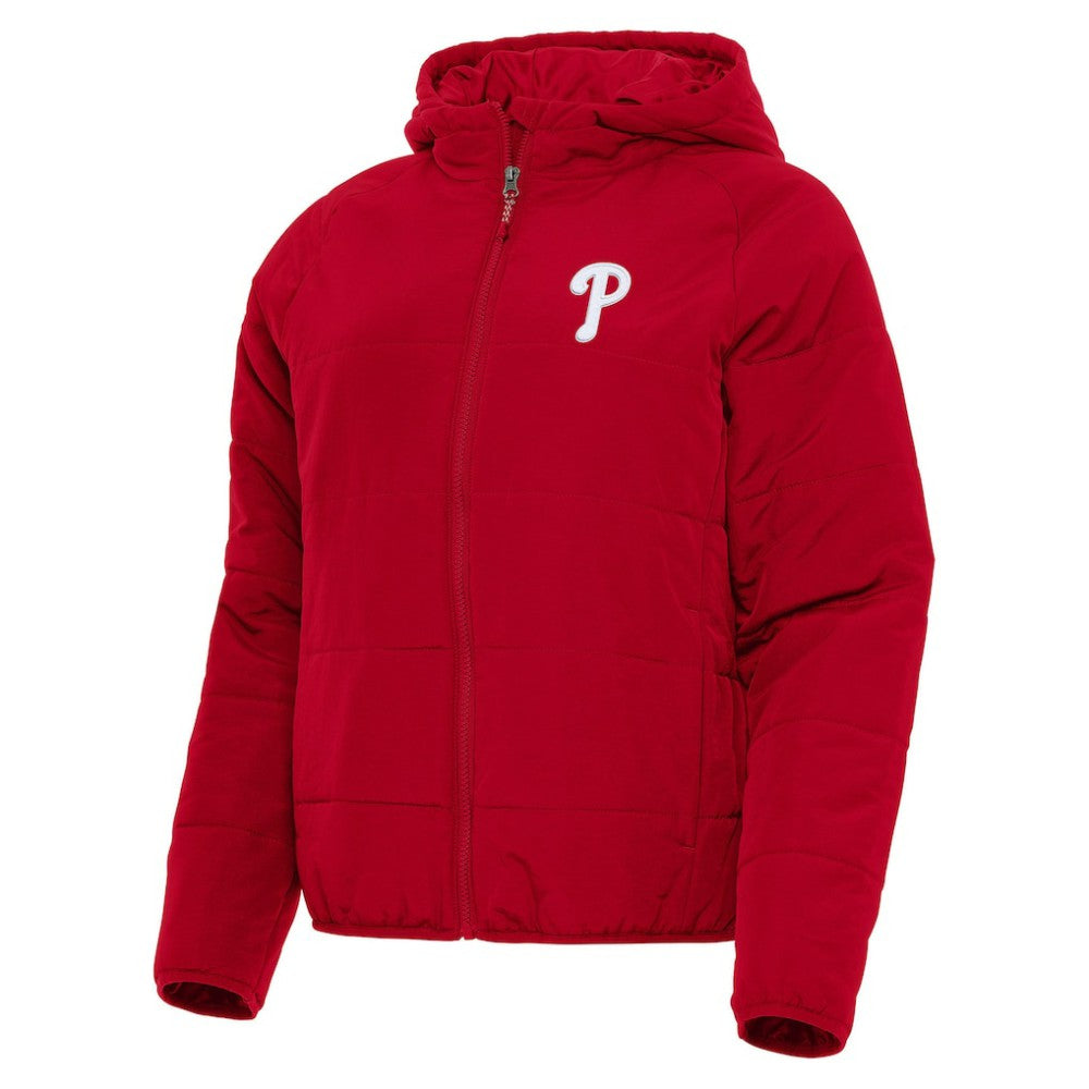 Philadelphia Phillies Antigua Women's Universe Full-Zip Hoodie Jacket - Red Jackets