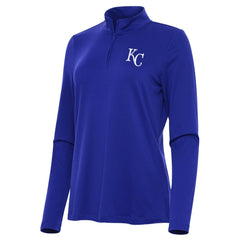 Kansas City Royals Antigua Women's Reprocess Quarter-Zip Top - Royal Tops